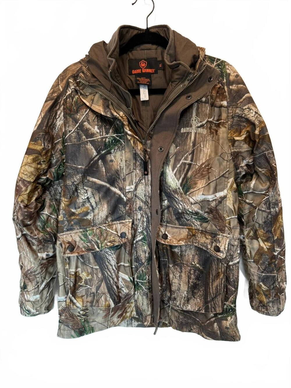 Game Winner Youth XL Realtree AP Camo Insulated Hooded Hunting Jacket